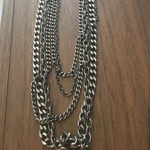 Silver chain necklace